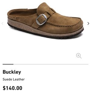 Birkenstock Buckley Suede leather Slipper in Tea